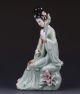 Chinese The Color Porcelain Handwork Carved Gril Statues G358 Other Antique Chinese Statues photo 4