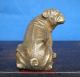 Antique Collectible Handmade Statue Brass Dog Art Deco Foo Dogs photo 4