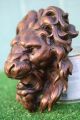 Stunning 17thc Gothic Wooden Oak Lion Head Corbel With Intricate Carving C1680s Corbels photo 4