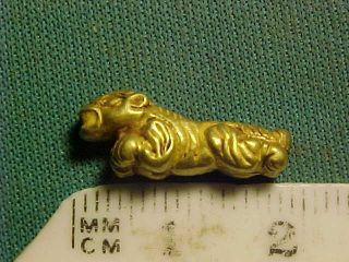 Sassanian Solid Gold Amulet Circa 224 - 642 Ad.  (quadruped) photo