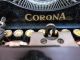 Vintage Corona Portable Folding Typewriter Black With Hard Case Typewriters photo 3