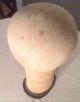 Vintage Table Mount Millinery Canvas Mannequin Wig Stand Industrial Molds photo 7