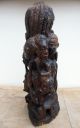 Vintage African Carved Ebony Tree Of Life Makonde Ujamaa Sculpture Other African Antiques photo 1