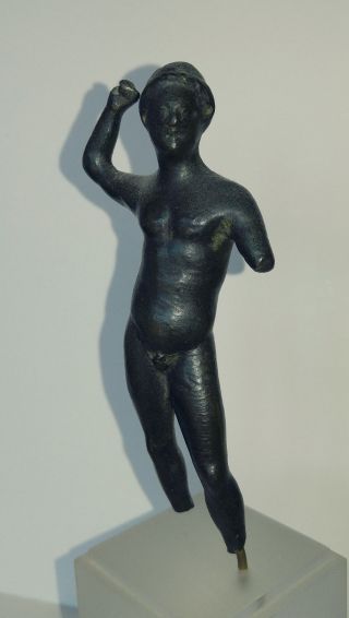 Ancient Etruscan Bronze Figure Of Hercules photo