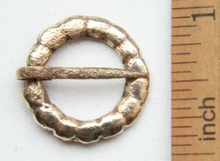 Ancient Old Ornament Bronze Fibula Brooch (dec04) photo