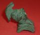 Roman Ancient Bronze Applique Statuette - Bust Of God Mars Circa 200 - 400 Ad Roman photo 1