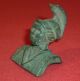 Roman Ancient Bronze Applique Statuette - Bust Of God Mars Circa 200 - 400 Ad Roman photo 3