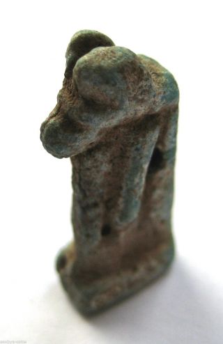 C.  2300 B.  C Ancient Egypt Old Kingdom - Vi Dynasty Faiance Anubis Amulet Pendant photo