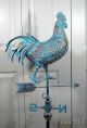 Large Strutting Rooster 3d Weathervane Aged Copper Patina Handcrafted Weathervanes & Lightning Rods photo 1