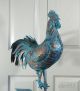 Large Strutting Rooster 3d Weathervane Aged Copper Patina Handcrafted Weathervanes & Lightning Rods photo 2