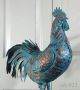 Large Strutting Rooster 3d Weathervane Aged Copper Patina Handcrafted Weathervanes & Lightning Rods photo 5