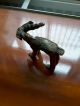 Rare Antique African Tribal Cast Bronze Ashanti Akan Gold Weight - Antelope Other African Antiques photo 1