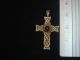 Anglo - Saxon Ancient Artifact Silver Cross With Red Glass Gem Circa 800 - 900 Ad British photo 11