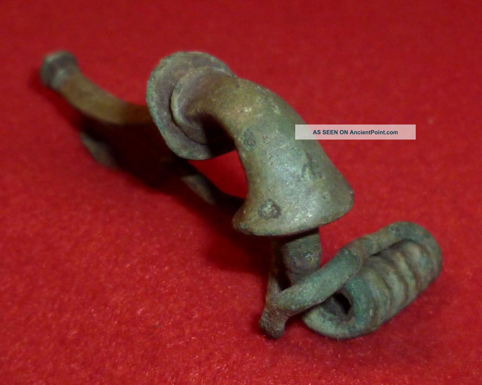 Viking Ancient Artifact Bronze Fibula / Brooch Circa 700 - 800 Ad - 3363 Scandinavian photo