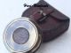 Nautical Brass Compass Vintage Poem Engraved Marine Compass W/leathercase Gift Compasses photo 2
