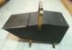 Vintage Brass & Cast Iron Coal Scuttle Box Ash Can Fireplace Hearthware Hearth Ware photo 4