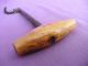 Antique,  Dentist ' S,  Straight Shaft Tooth Key With Wooden Handle Other Medical Antiques photo 5