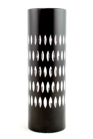 A Modernist Black Aluminium Conrah Style Vase 1960 ' S 70 ' S photo