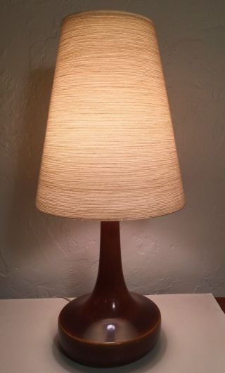 Mid Century Lotte Bostlund Lamp With Jute Wrapped Shade 2 Of 2 photo