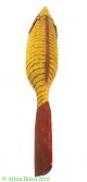 Bozo Fish Puppet Headdress Yellow Mali Africa Art 35 Inch Was $295 Sculptures & Statues photo 1
