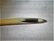 Antique 1910s Lrg Laminated Celluloid Crochet Hook Ivory/black Sunlight Yarn Co. Other Antique Sewing photo 2