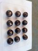12 Antique Vintage Ball - Shaped Buttons ? Horn Or Veg Ivory On Card Buttons photo 10