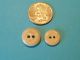 Antique Calico Stenciled Buttons - China Buttons Orange (s) Buttons photo 1