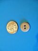 Antique Calico Stenciled Buttons - China Buttons Orange (s) Buttons photo 3
