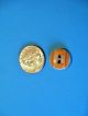 Antique Calico Stenciled Buttons - China Buttons Orange (s) Buttons photo 4
