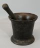 Early 19thc,  Signed Chilled,  Fancy Antique Pharmacy Cast Iron Mortar & Pestle Mortar & Pestles photo 5