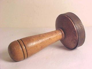 Antique Primitive All Wood Sock Darner - Sewing Tool photo