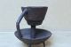 Museum Quality 17th C American Cast & Wrought Iron Grease Or Betty Lamp Primitives photo 5