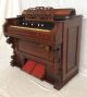 1880s George Woods & Co Walnut Eastlake Victorian Parlor Pump Organ Keyboard photo 2