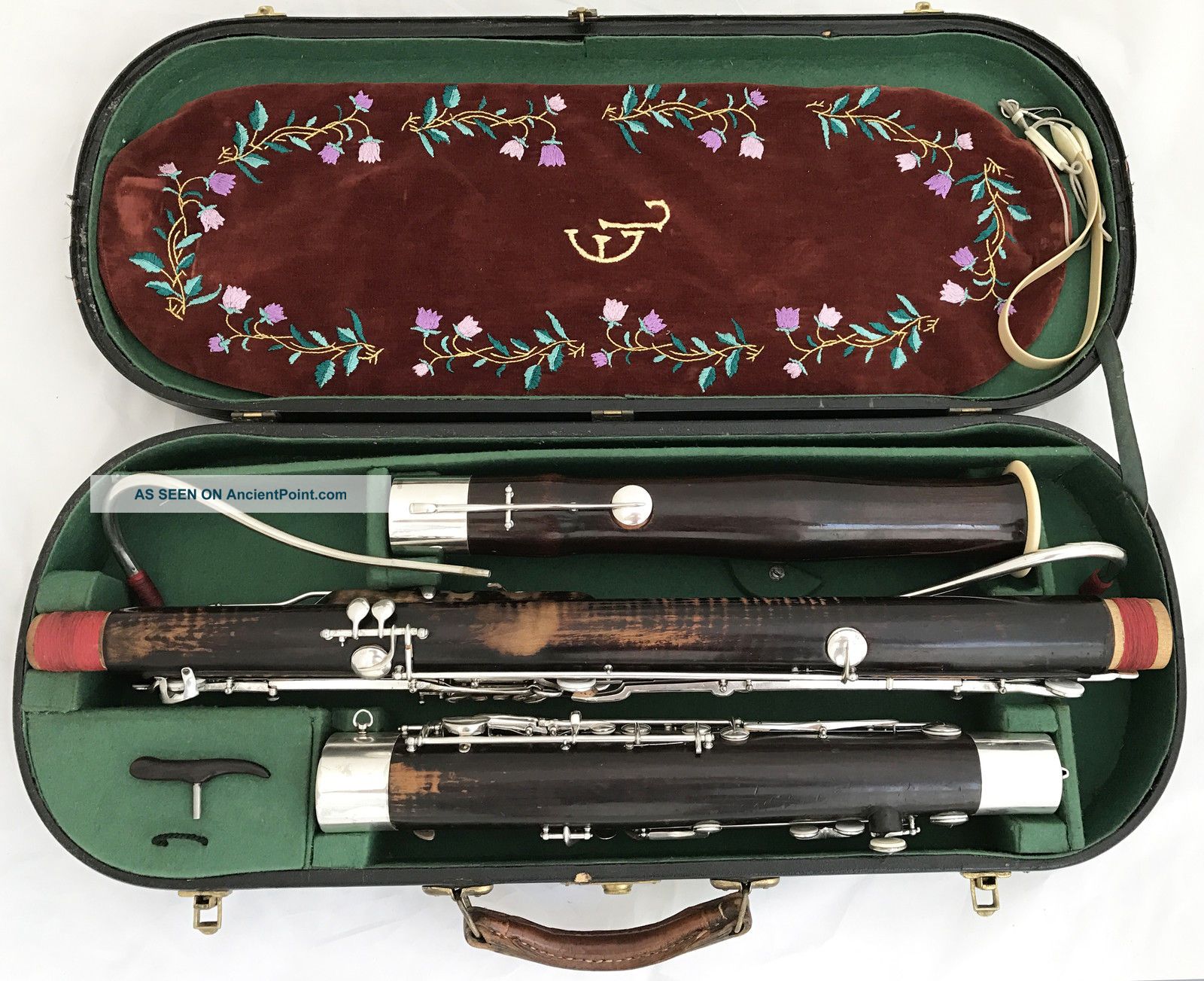 Antique Historical German Bassoon Probably Heckel Biebrich - Complete Restored Wind photo