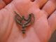 Ancient Celtic Bronze Earring 600 - 400 B.  C.  With Pin Celtic photo 5