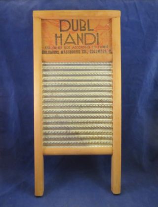 Vintage Dubl Handi Washboard Columbus Washboard Co. photo