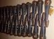 1930 ' S Vintage Cast Iron Metal Stair Carpet Holders Rods Clips X 22 (11 Pairs) Stair & Carpet Rods photo 1