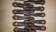1930 ' S Vintage Cast Iron Metal Stair Carpet Holders Rods Clips X 22 (11 Pairs) Stair & Carpet Rods photo 3