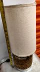 Vintage Laurel Cork & Chrome Table Lamp W/ Shade Mid-Century Modernism photo 5