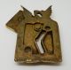 Vintage English Solid Brass Milners Safe Covered Keyhole Escutcheon England Safes & Still Banks photo 1
