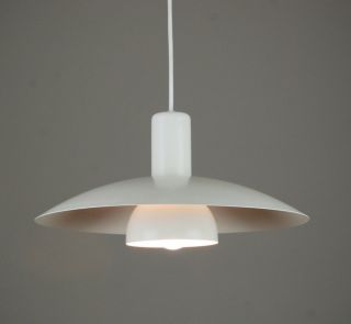 Danish Pendant Vintage Horn Light Poulsen Lyfa Eames Mid Century 70s 80s Era photo