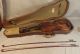 Antique German Antonius Stradiuarius 4/4 Violin W/ Case & Two Bows String photo 8