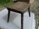 Small Vintage Wooden Stool Step Kids Children ' S Seat Old Antique 20th Century 1900-1950 photo 5