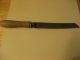 Late 1800s Early 1900s Made In Sheffield England Wooden Carved Handle Bread Knif Primitives photo 3