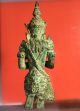Thai Guardian Angel Thepanom Amulet Buddhist Kneeling Figurine Statue Antique A Amulets photo 6