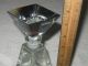 Vintage Lausitzer East German Crystal Cut Glass Perfume Bottle & Stopper 7 1/2 