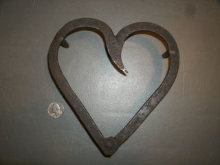 Early Wrought Iron Trivet Blacksmith Anvil Made Steampunk Industrial Wall Art photo