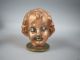 Rare Vintage Industrial Doll Head Copper Metal Mold Antique Industrial Molds photo 3