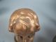 Rare Vintage Industrial Doll Head Copper Metal Mold Antique Industrial Molds photo 7