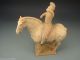 Ancient China Rare Wonderful Old Terracotta Tang Dy Pottery Horse & Rider Horses photo 1
